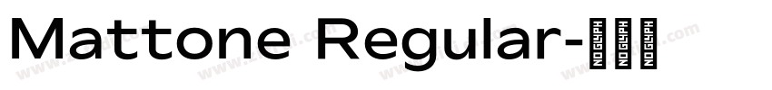 Mattone Regular字体转换